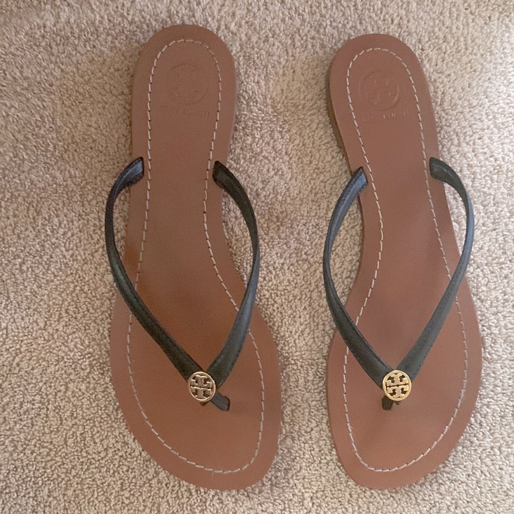 Tory Burch leather thong